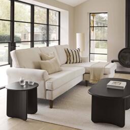 Annabelle Chaise Corner Sofa - Natural Ivory - thumbnail 4