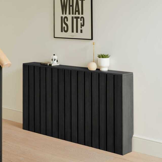 Willow Large Radiator Cover - Black Oak - image 1