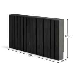 Willow Large Radiator Cover - Black Oak - thumbnail 5