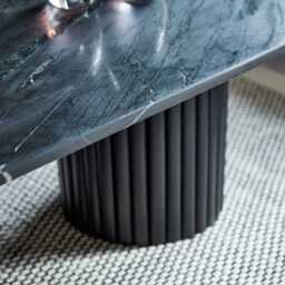 Myla Black Marble Coffee Table - thumbnail 4