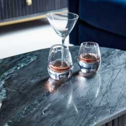 Myla Black Marble Coffee Table - thumbnail 3