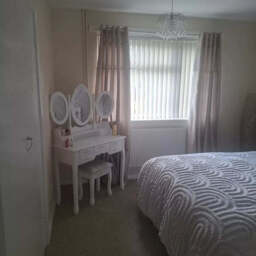 Monaco White Dressing Table with Mirror & Stool - thumbnail 2