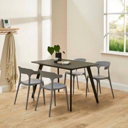 Finn Grey Dining Chairs - Set of 4 - thumbnail 3