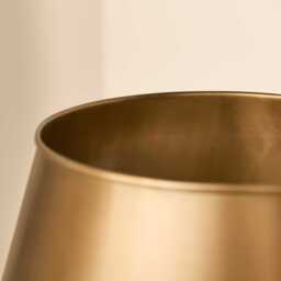 Stowe 136cm Metal Floor Lamp & Shade - Gold - thumbnail 5