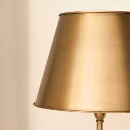 Stowe 136cm Metal Floor Lamp & Shade - Gold - thumbnail 3