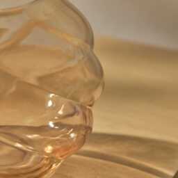 Adria 13cm Glass Vase - Champagne - thumbnail 4