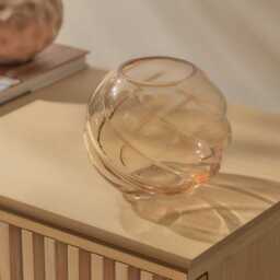 Adria 13cm Glass Vase - Champagne - thumbnail 1