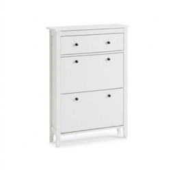 Sandhurst Shoe Cabinet - 3 Door - White - thumbnail 5