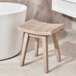 Shiro Foot Stool - Acacia Wood - thumbnail 6