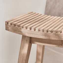 Shiro Foot Stool - Acacia Wood - thumbnail 4