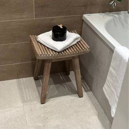 Shiro Foot Stool - Acacia Wood - thumbnail 5