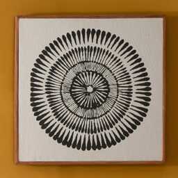 Umari 50x50cm Wall Art - Circle Print on Cotton - III - thumbnail 1