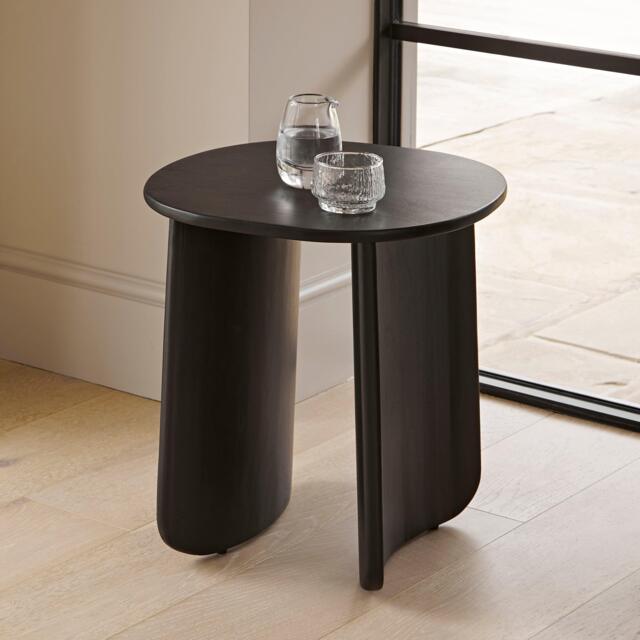 Imogen Black Acacia Wood Side Table - image 1