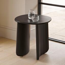 Imogen Black Acacia Wood Side Table
