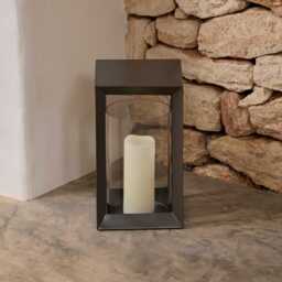 Coxley 35cm Iron Lantern - Nickel