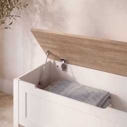 Bampton Blanket Box - Alabaster White - thumbnail 3