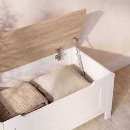 Bampton Blanket Box - Alabaster White - thumbnail 4