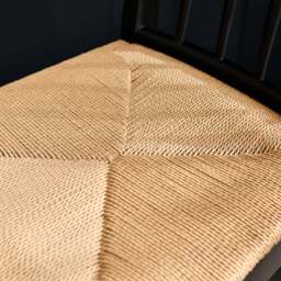 Tilly Bar Stool - Black Oak Woven Chair - thumbnail 5