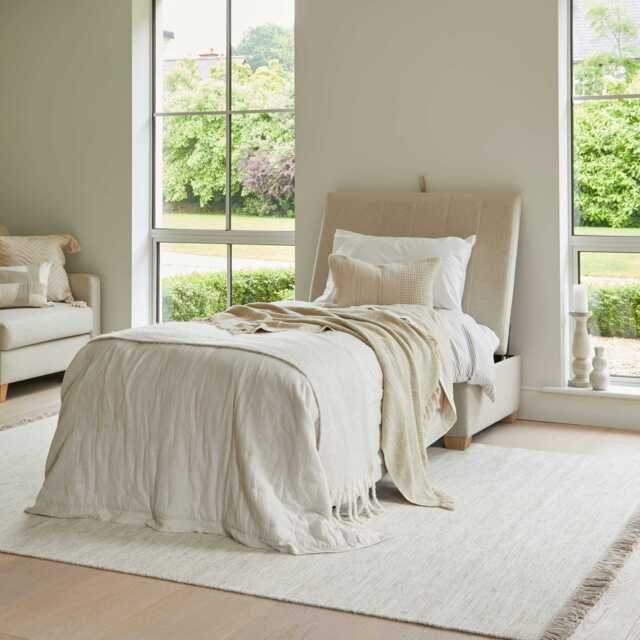 Madeleine Bed in a Box - Sand with Whitewash Oak Legs - image 1