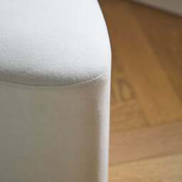 Alder Footstool - Ivory - thumbnail 5