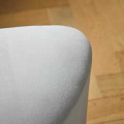 Alder Footstool - Ivory - thumbnail 4