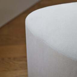 Alder Footstool - Ivory - thumbnail 3