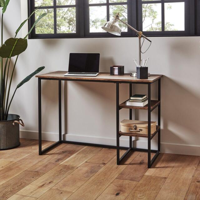 Sheffield Industrial Desk with Shelves - image 1