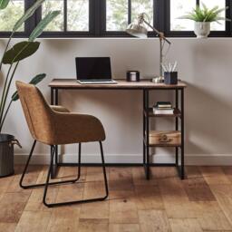Sheffield Industrial Desk with Shelves - thumbnail 2
