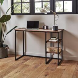 Sheffield Industrial Desk with Shelves - thumbnail 1