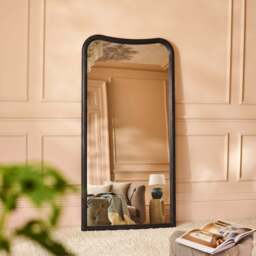 Rendall 180x90cm Wooden Mirror - Black Paulownia - thumbnail 2