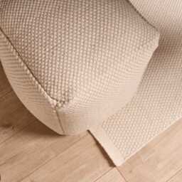 Atcham Clay/Natural Pebble Wool with Cotton Rug - 160 x 230cm - thumbnail 4