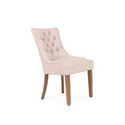 Louis Sand Dining Chairs - Set of 2 - Light Wood Legs - thumbnail 2