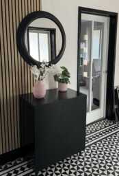Jack 2 Door Small Sideboard - Geometric Black - thumbnail 3