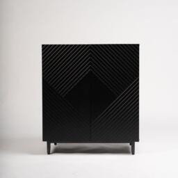 Jack 2 Door Small Sideboard - Geometric Black - thumbnail 5
