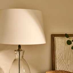Aldsworth 35cm Glass Table Lamp - Gold & Clear Glass - thumbnail 2