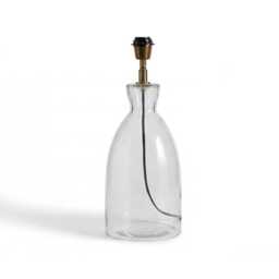 Aldsworth 35cm Glass Table Lamp - Gold & Clear Glass - thumbnail 5