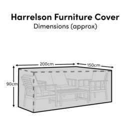 Small Rectangular Garden Furniture Cover - Lila - Ashby - Aspen - Marston - Oakley 6 Seater Sets - thumbnail 6