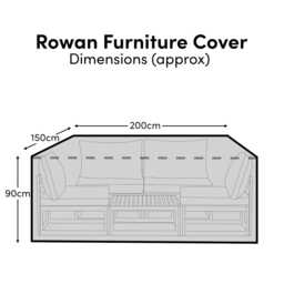 Small Rectangular Garden Furniture Cover - Lila - Ashby - Aspen - Marston - Oakley 6 Seater Sets - thumbnail 4