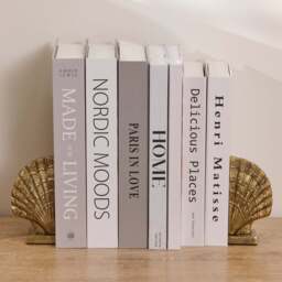 Herne 12cm Metal Shell Bookend - Set of 2 - Gold - thumbnail 2