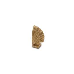 Herne 12cm Metal Shell Bookend - Set of 2 - Gold - thumbnail 6