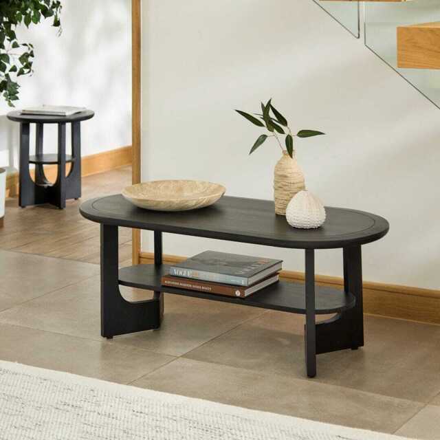 Delphi Black Acacia Coffee Table - image 1