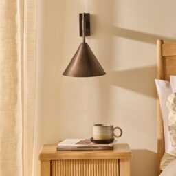 Brockhill Large Metal Wall Light - Bronze - thumbnail 2