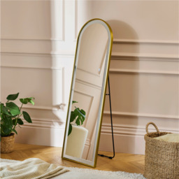 Ingham 145x45cm LED Arch Mirror - Gold - thumbnail 2