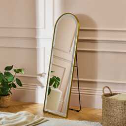 Ingham 145x45cm LED Arch Mirror - Gold - thumbnail 5