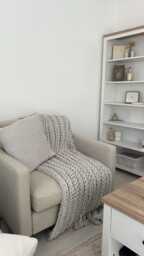 Ava Sand Armchair - Pale Oak Legs - thumbnail 4