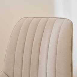 Bella Soft Beige Bar Stool - Whitewash Legs - thumbnail 2