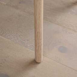 Bella Soft Beige Dining Chairs - Set of 2 - Whitewash Oak Legs - thumbnail 6