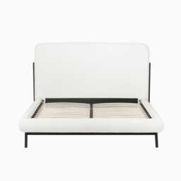 Tallulah King Size Bed - Chalk White Boucle - thumbnail 6
