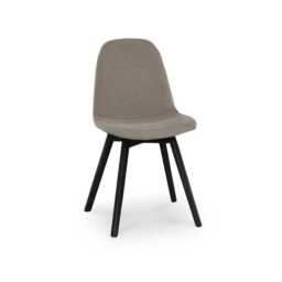 Ellis Soft Beige Dining Chairs - Set of 2 - Black Oak Legs - thumbnail 6
