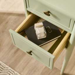 Aubrey Pistachio Green Dressing Table with Drawers - thumbnail 2